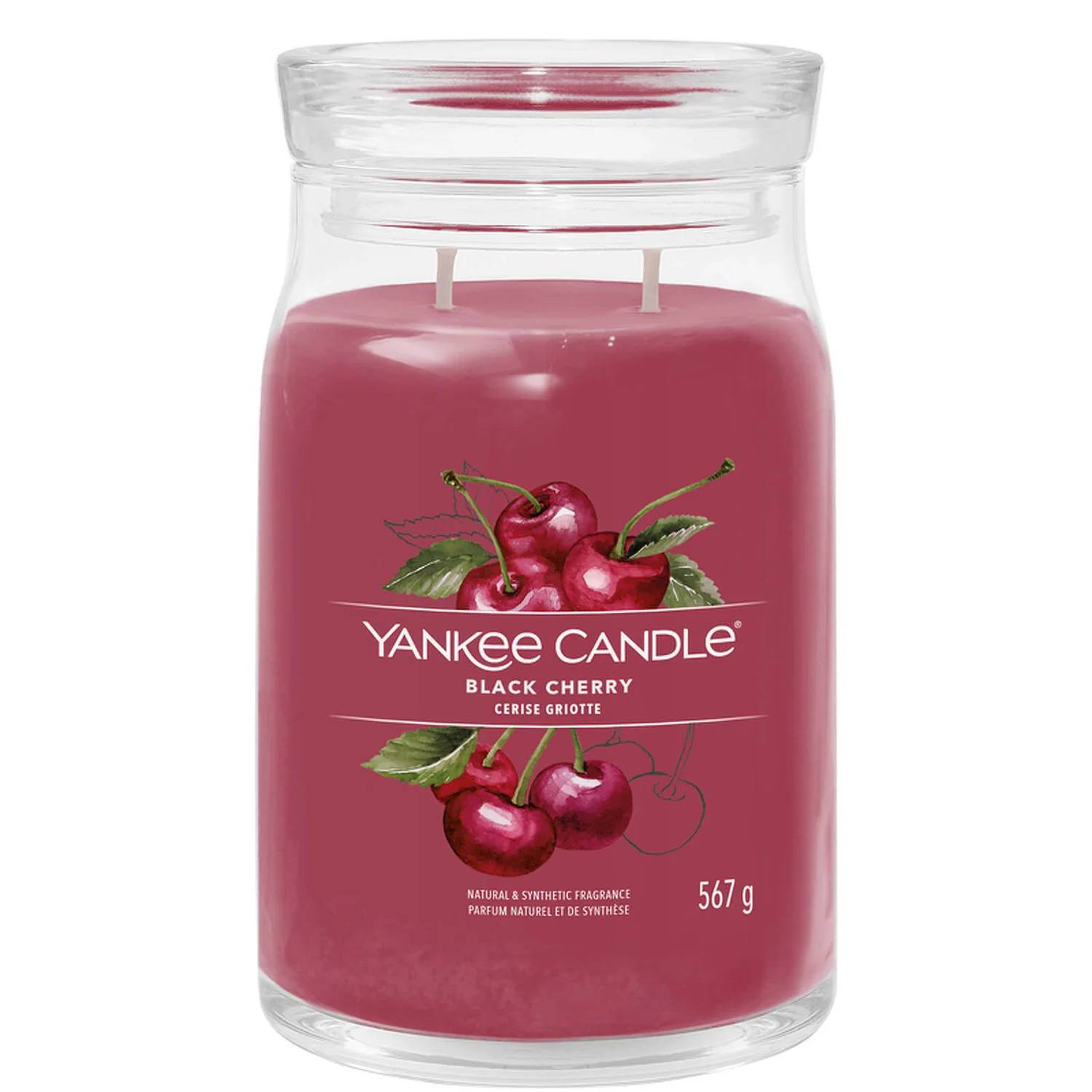 Yankee Candle Signature Jar Candle Large Jar Black Cherry 567g