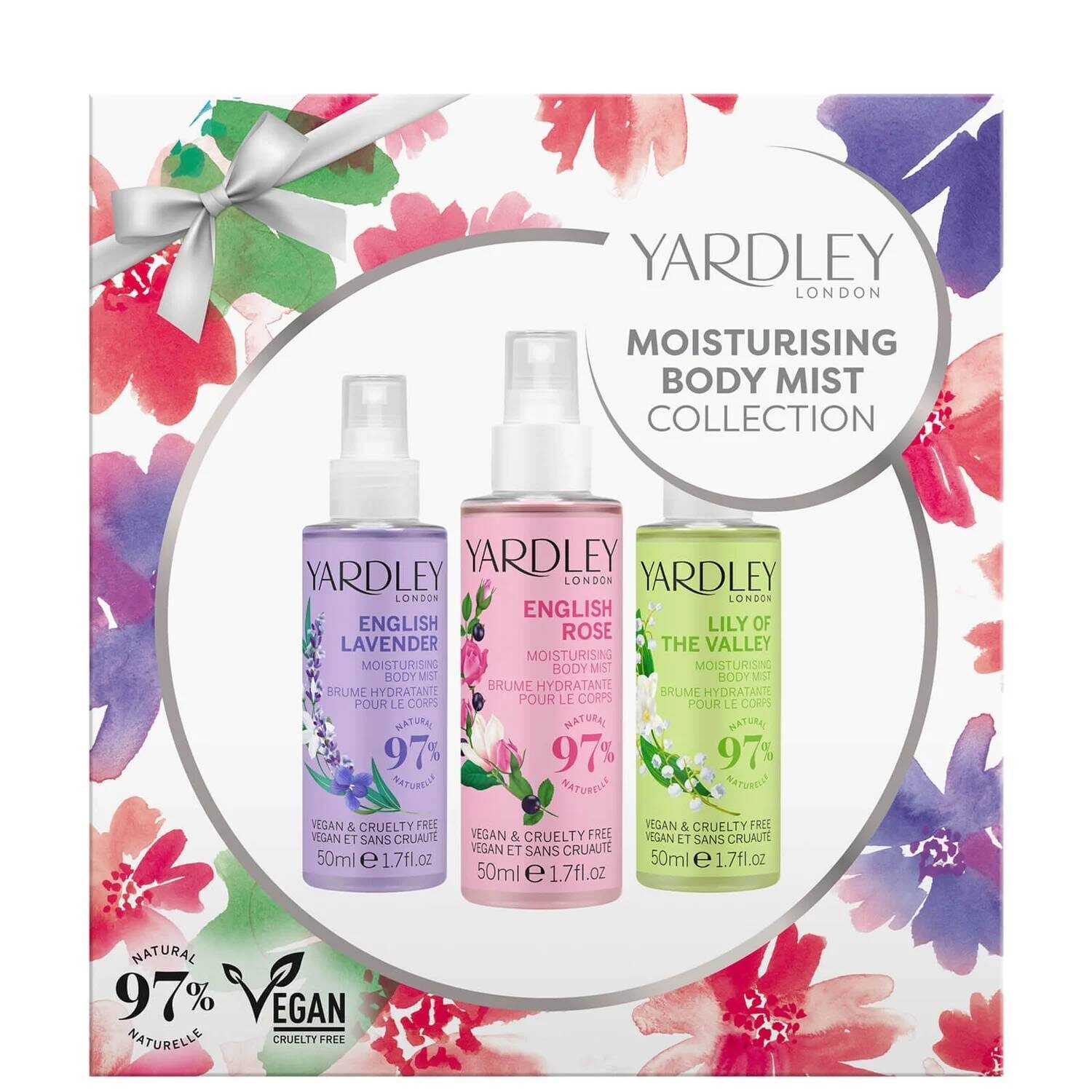 Yardley Gift Set Traditional Moisturising Body Mist Collection