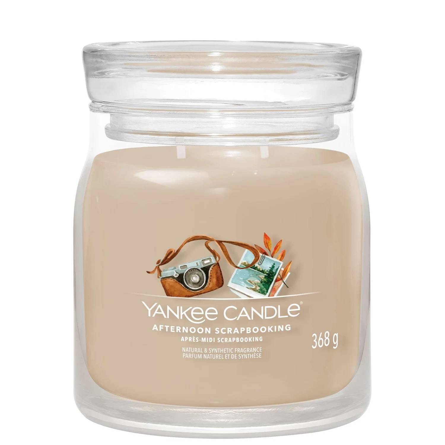 Yankee Candle Signature Jar Candle Medium Afternoon Scrapbooking 368g