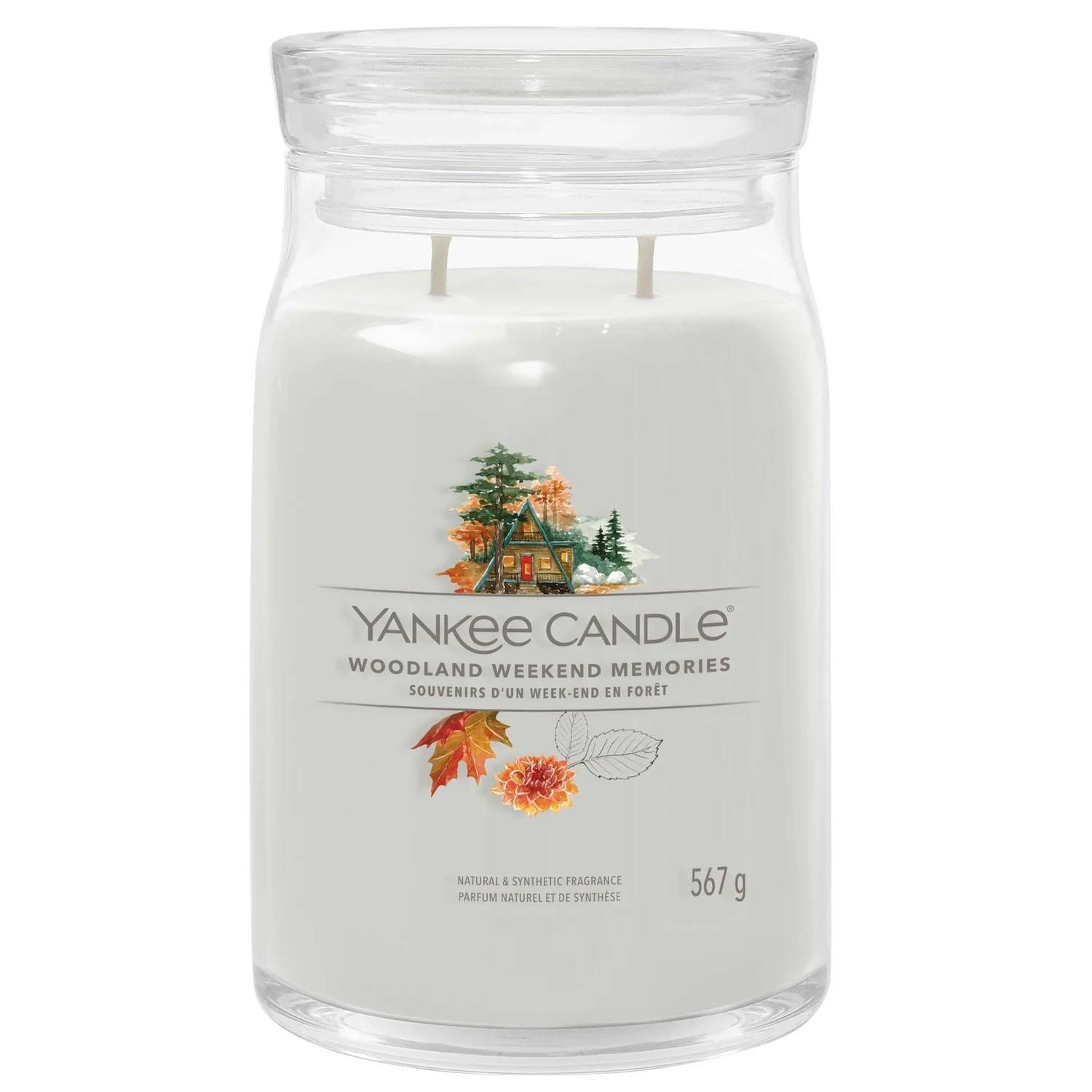 Yankee Candle Signature Jar Candle Large Woodland Weekend Memories 567g
