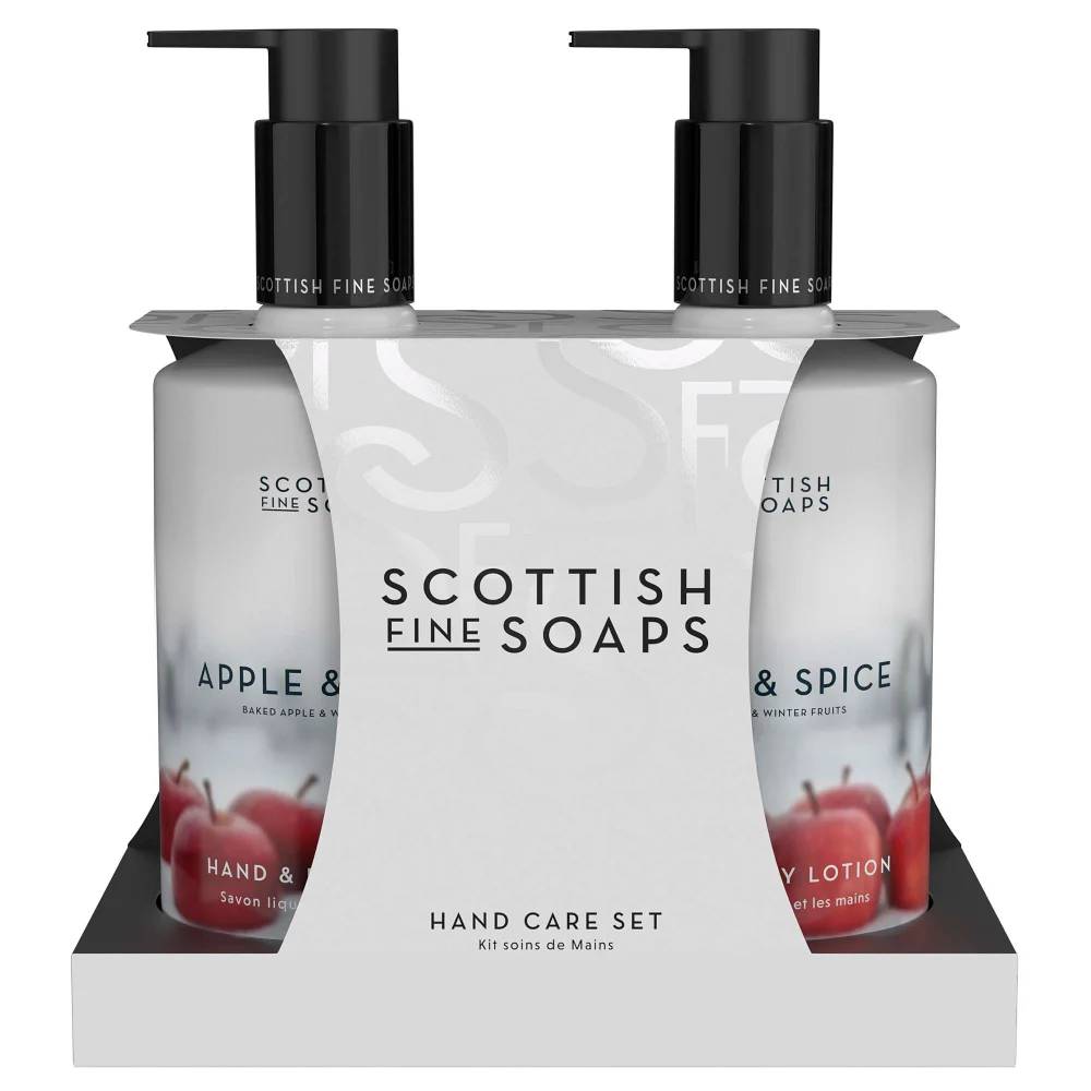 Scottish Fine Soaps Gifts & Sets Apple & Spice Hand Care Set 2 x 300ml
