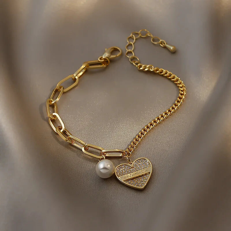 Camila Crystal Heart Chin Bracelet