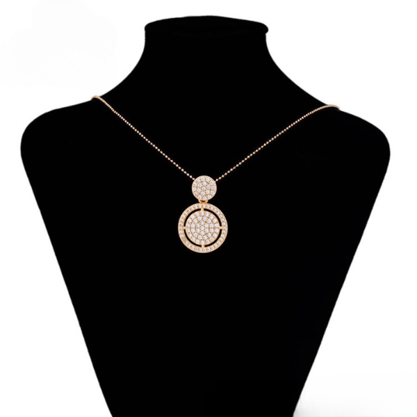 Golden Luna Halo Necklace