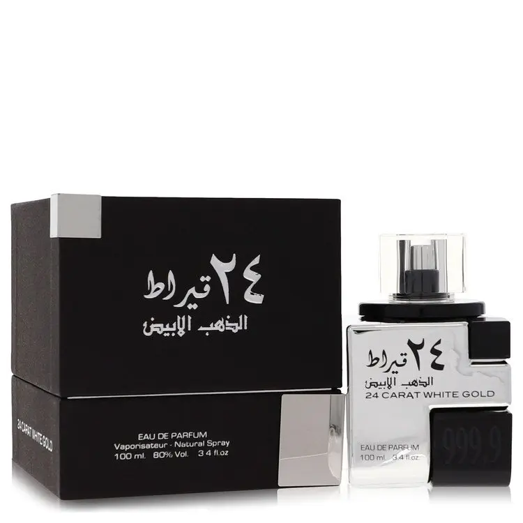 24 Carat White Gold By Lattafa 100ml Edps Unisex Fragrance