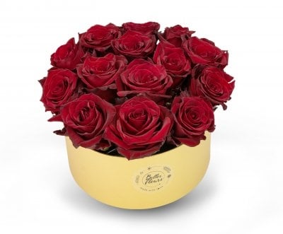 Box of flowers Gold Casidy (Small)