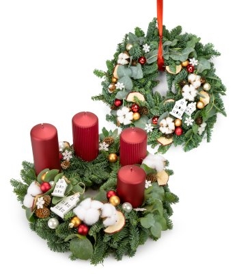 Advent wreath Luxury Makiroso (Wreath 30 cm + 30cm)