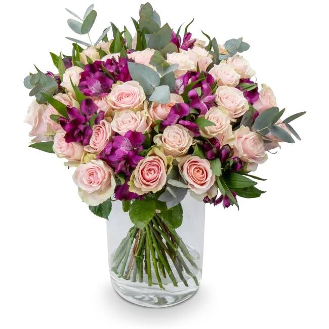 Bouquet with roses and alstroemerias – Connie (Small)