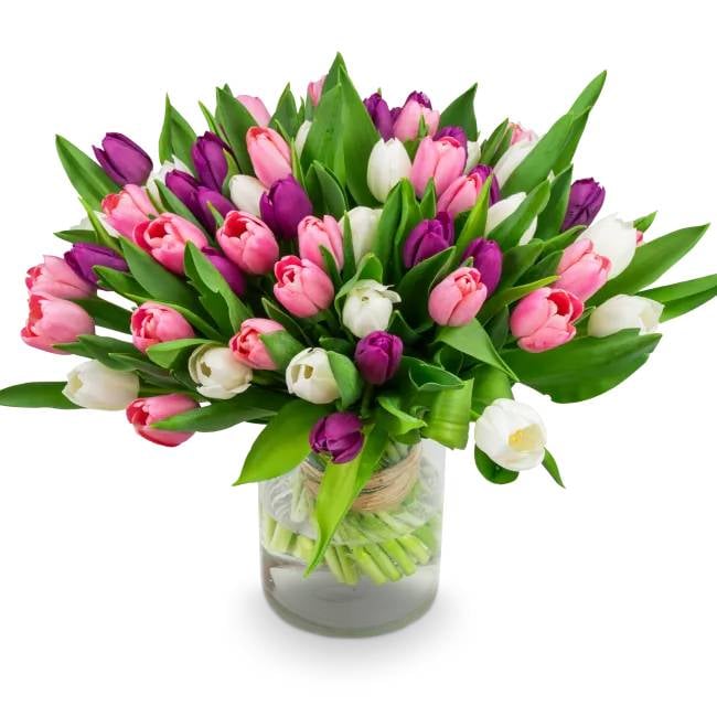 Bouquet of tulips – Mouriel (Small 21 pcs)