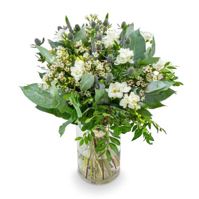 Bouquet with freesia - Octave white (Small)