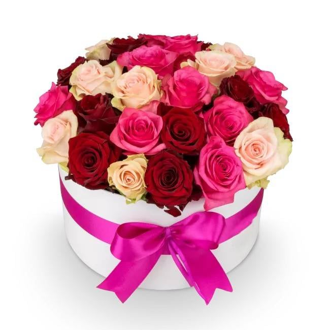 Box of flowers – Dolce rosa (Small)