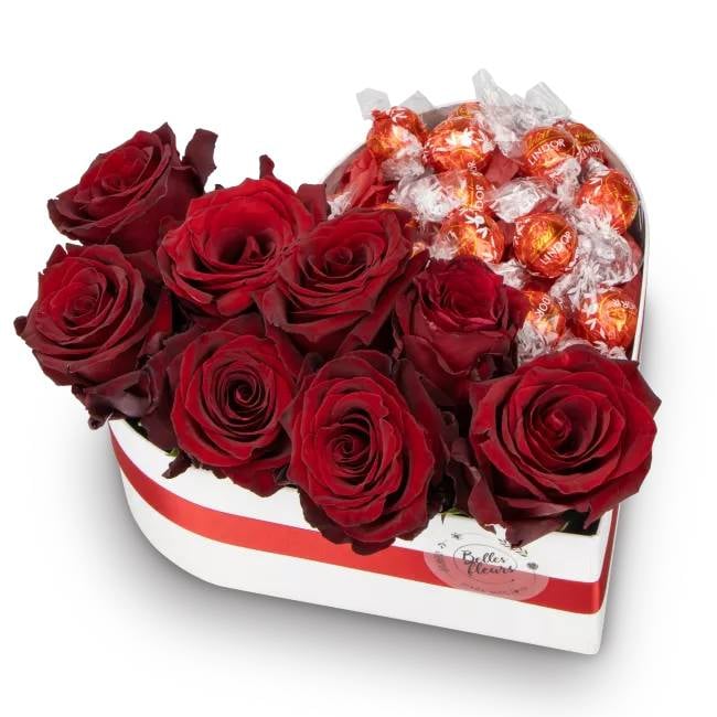 Box of flowers and candies - Astraia (Medium)