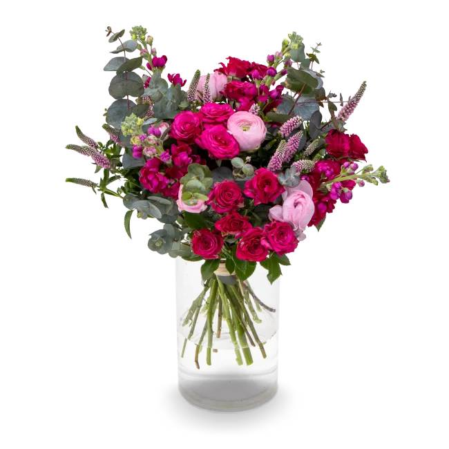 Bouquet of spray roses and ranunculus – Anais (Small)