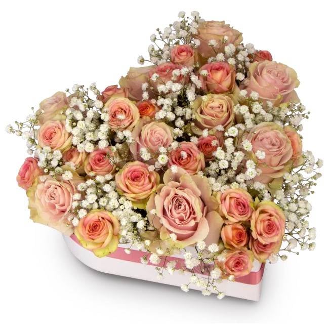 Box of flowers – Romance Love (Medium)