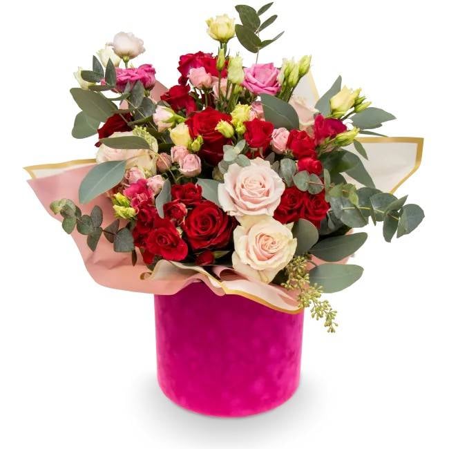 Flower box of roses – Mallorie (Small)
