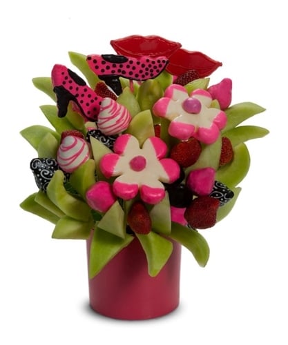 Sweety Pink Fruit Arrangement