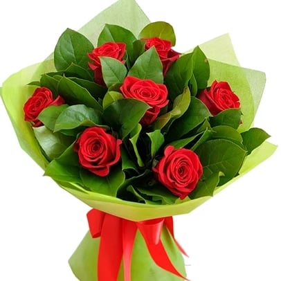 "Thinking About You" Roses Bouquet (red / standard (local flowers))