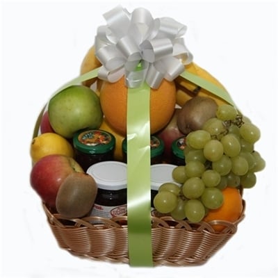 Fruit and Jam Gift Basket