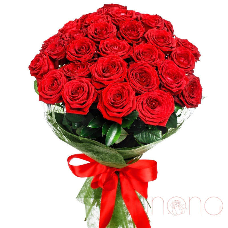 "Abundant Rose" Bouquet (white / standard (local flowers))