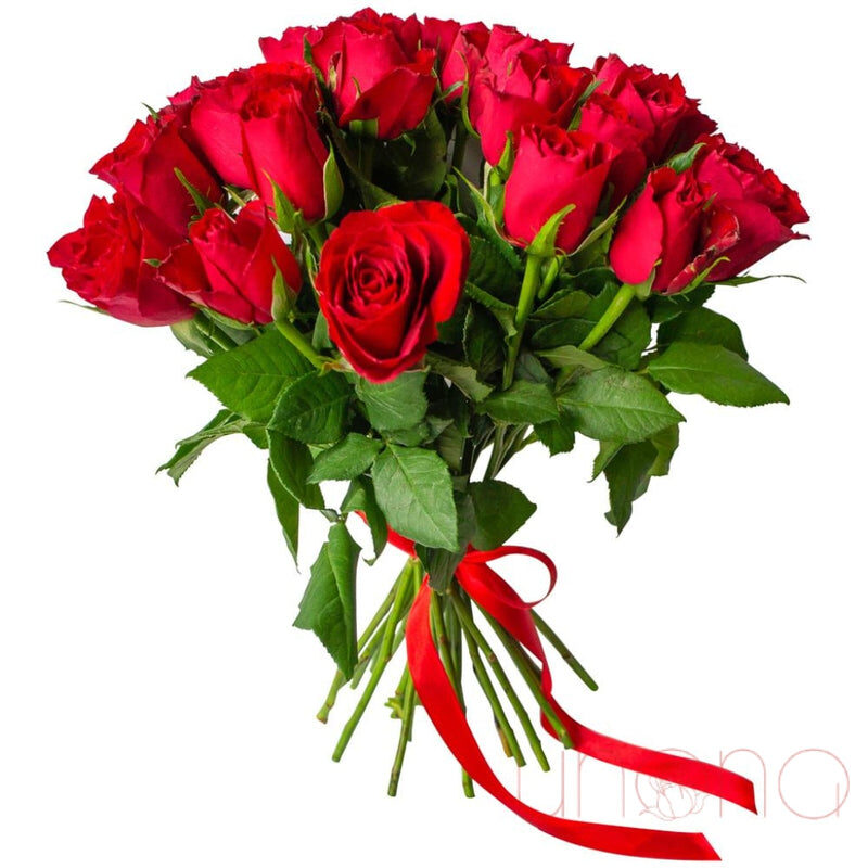 Affluence Roses Bouquet (red / standard (local flowers))