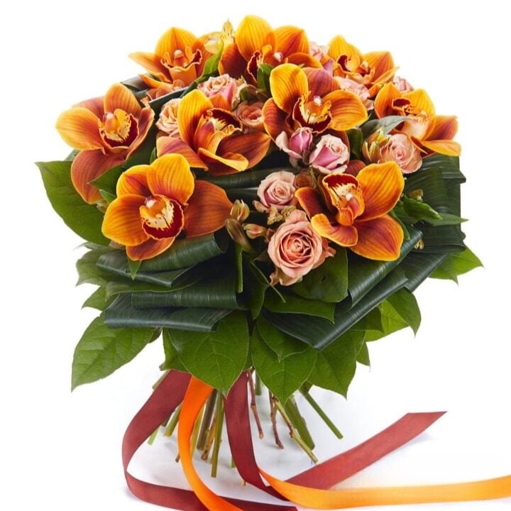 Fabulous Orchids & Roses Bouquet — Luxury Flower Delivery in Ukraine