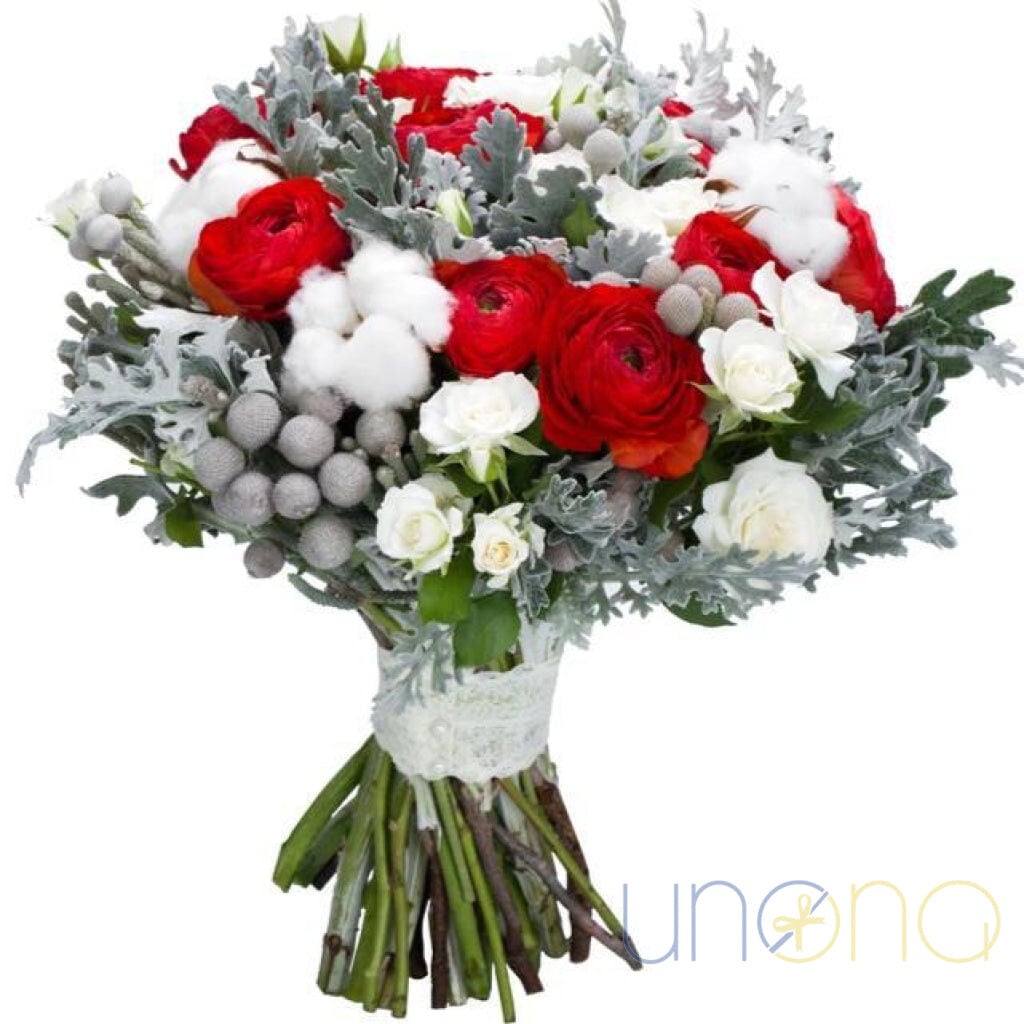 Flurries Present Bouquet (regular - fresh quality flowers)
