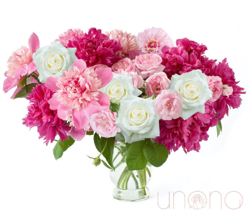 Peonies and Roses Arrangement