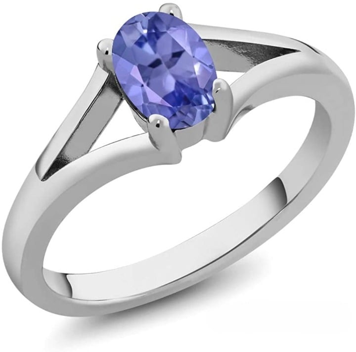 Silver Ring with Tanzanite Stone