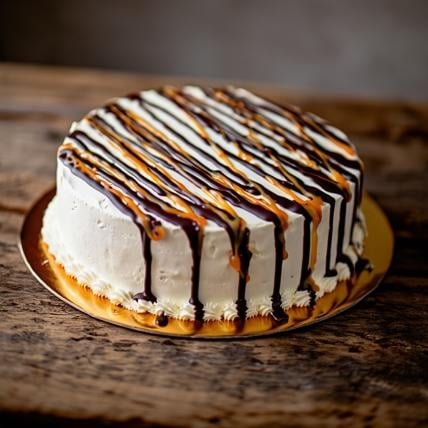 Butter Scotch With Chocolate Garnish Cake (1 Kg)