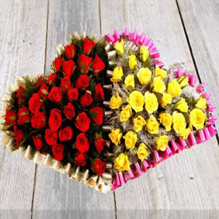 Heart To Heart Flower Arrangement