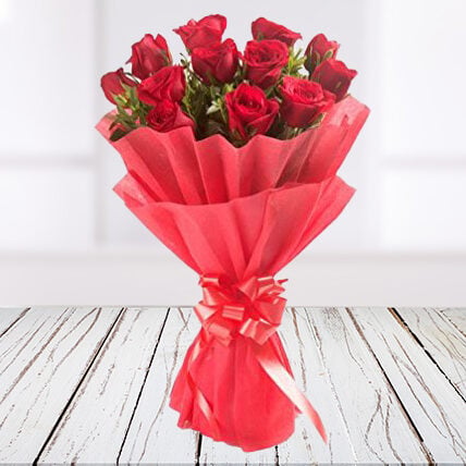 Celebration Red Roses Bouquet (18 Red Roses)