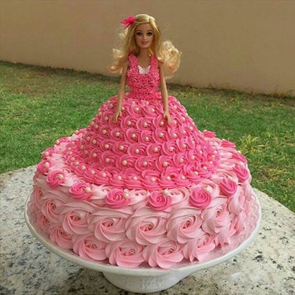 Barbie Super Swirl Dress Cake (3 Kg)