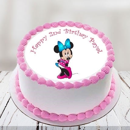 Minnie Mouse Photo Cake (3 Kg)
