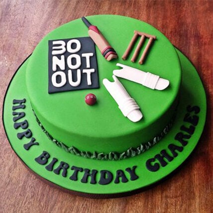 Cricket Theme Cake (1.5 Kg Cake)