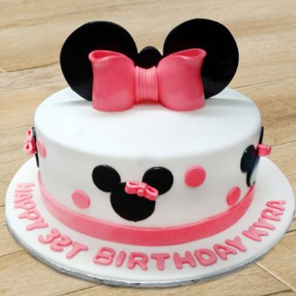 Disney Minnie Mouse Cake (1.5 Kg Fondant Cake)