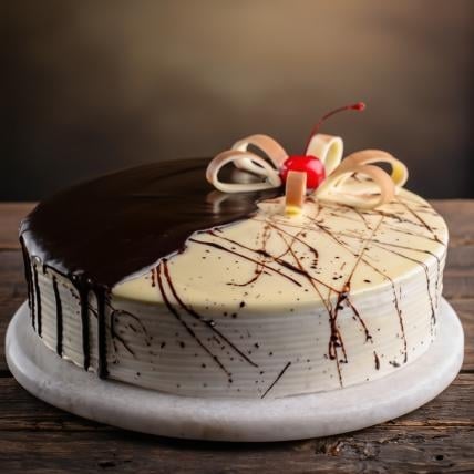 Premium Choco Vanilla Cake (1/2 Kg Choco Vanilla Cake)