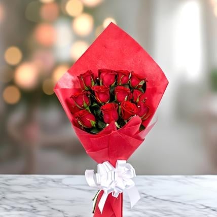 Perfect Red Roses Bouquet (24 Roses)