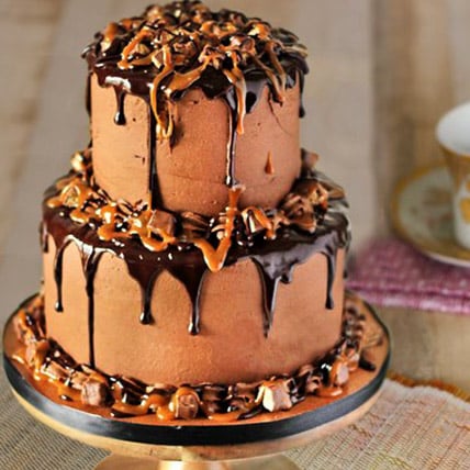 2 Tier Chocolate Cake (3 Kg Chocolate Cake)