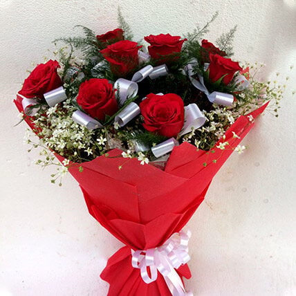 Exquisite Red Roses Bouquet (24 Roses)
