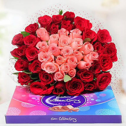 Token of Love - Mixed Roses Bouquet Large (45 Mix Roses Bouquet)