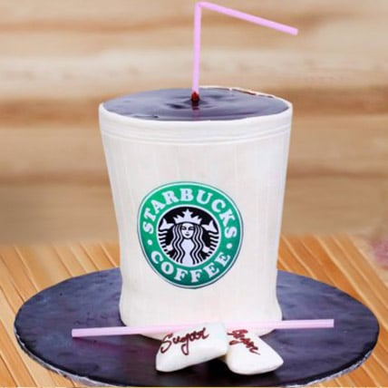 Starbucks Coffee Fondant Cake (Starbucks Coffee Fondant Cake 2 Kg)