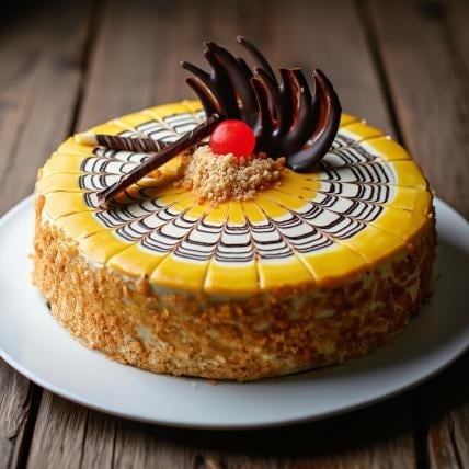 Butterscotch Gateau Cake (1 Kg Cake)