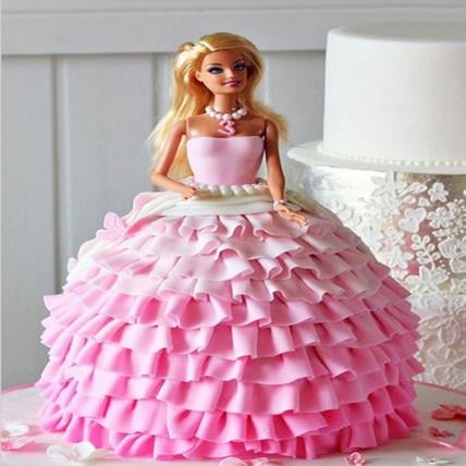 Wavy Dress Barbie Cake (2 Kg Cake)