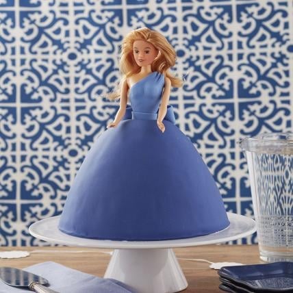 Cool Blue Barbie Cake (2 Kg Cake)