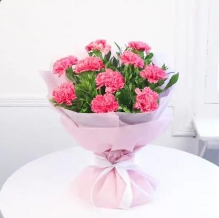 Pink Carnation Bouquet (24 Flower)
