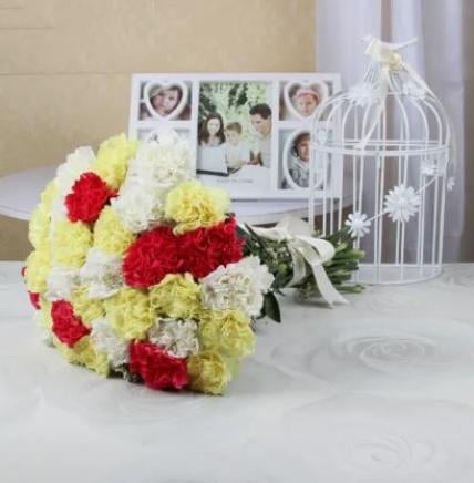 Mixed Carnation Bouquet (10 Flower)