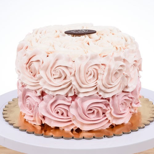 Pink Rose Cake