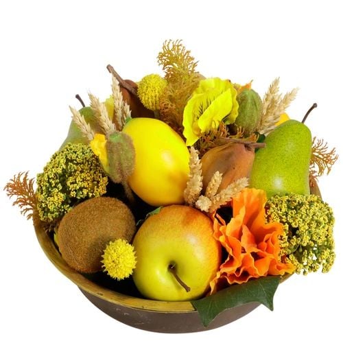 Artificial fruit flower arrangement