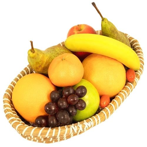 Oval fruit basket in zebra fruit basket dish (Oval fruit mango)