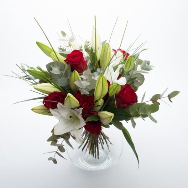 Lilies And Red Roses (Medium)
