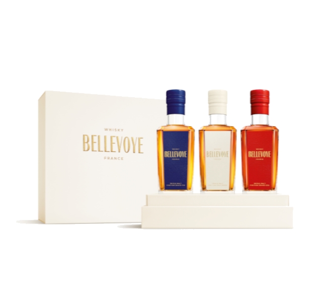 BELLEVOYE Triple Malt Whisky - Set of 3 - France